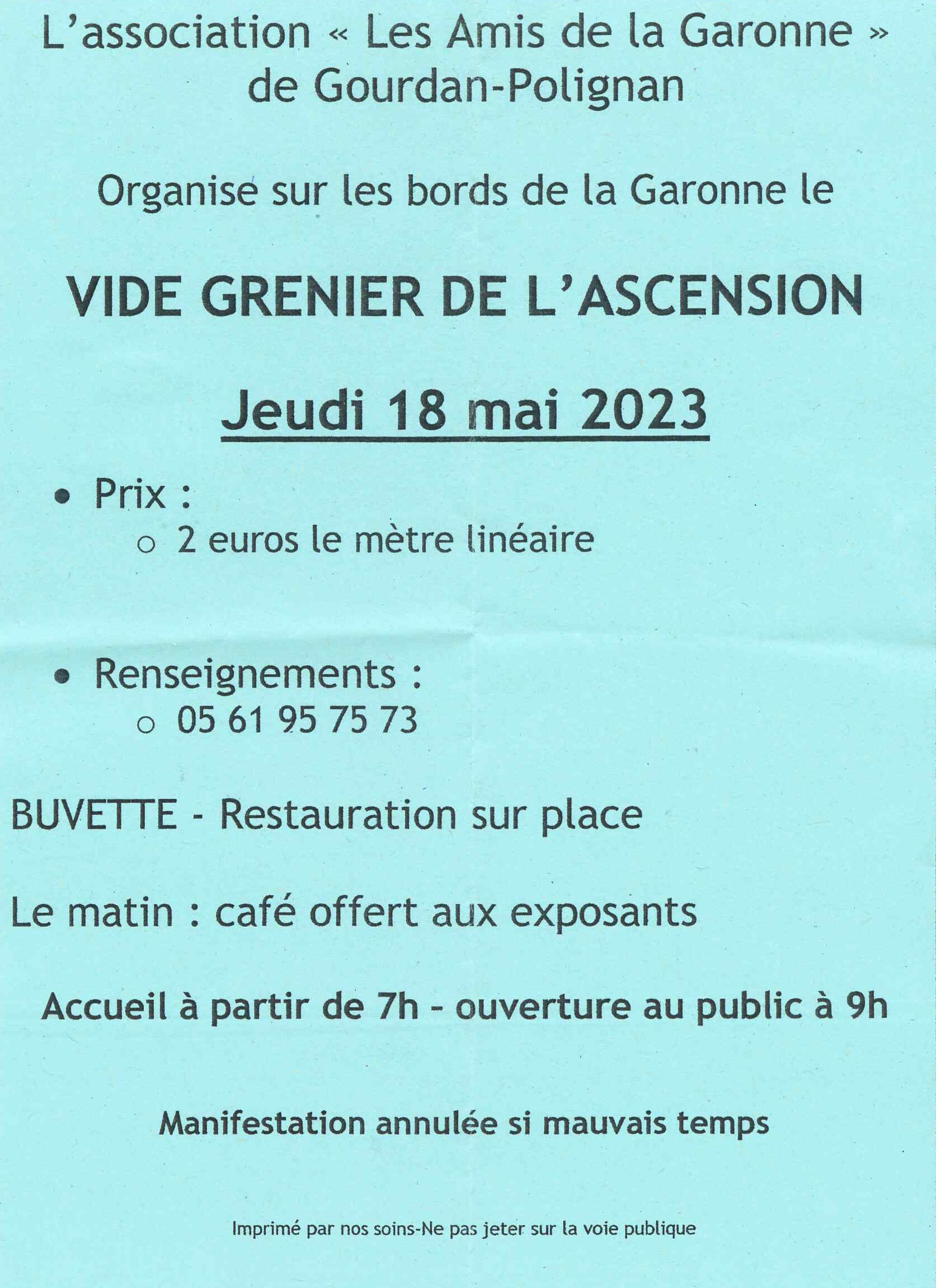 Vide grenier de l’Ascension